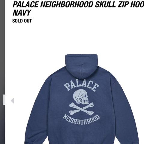 PALACE NEIGHBORHOOD Skull Zip Hood Palace PALACE CARP ZIP UP