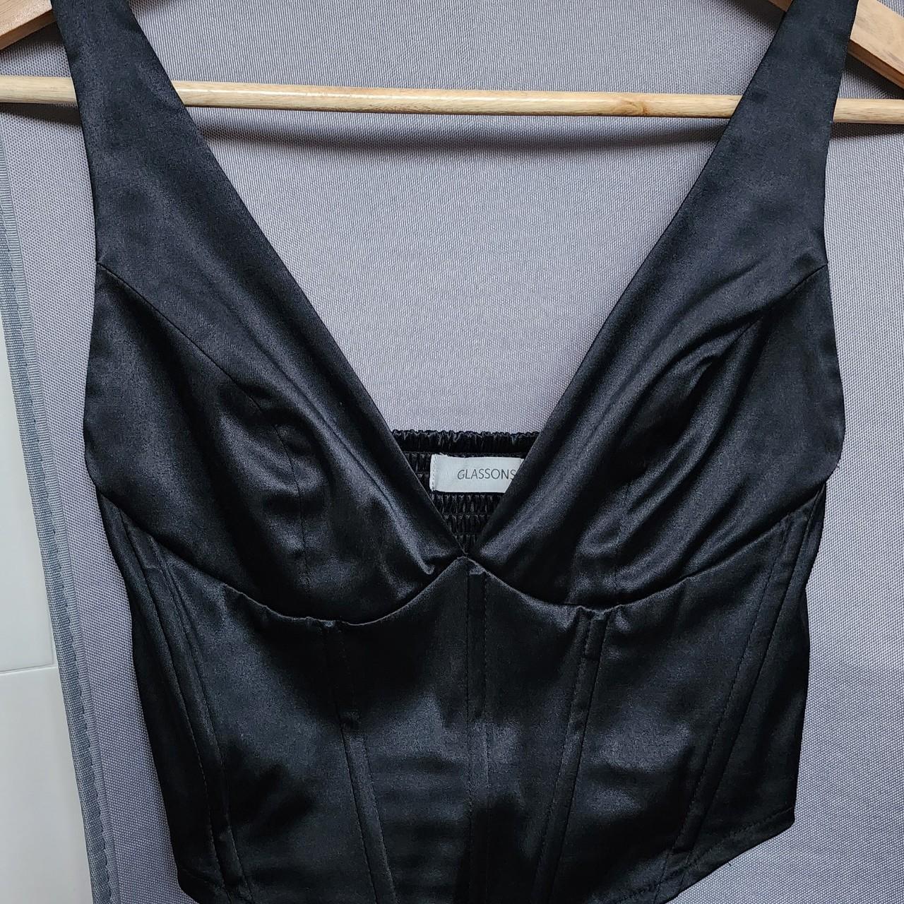 Glassons V Satin Corset☆☆ • Selling As Bought - Depop