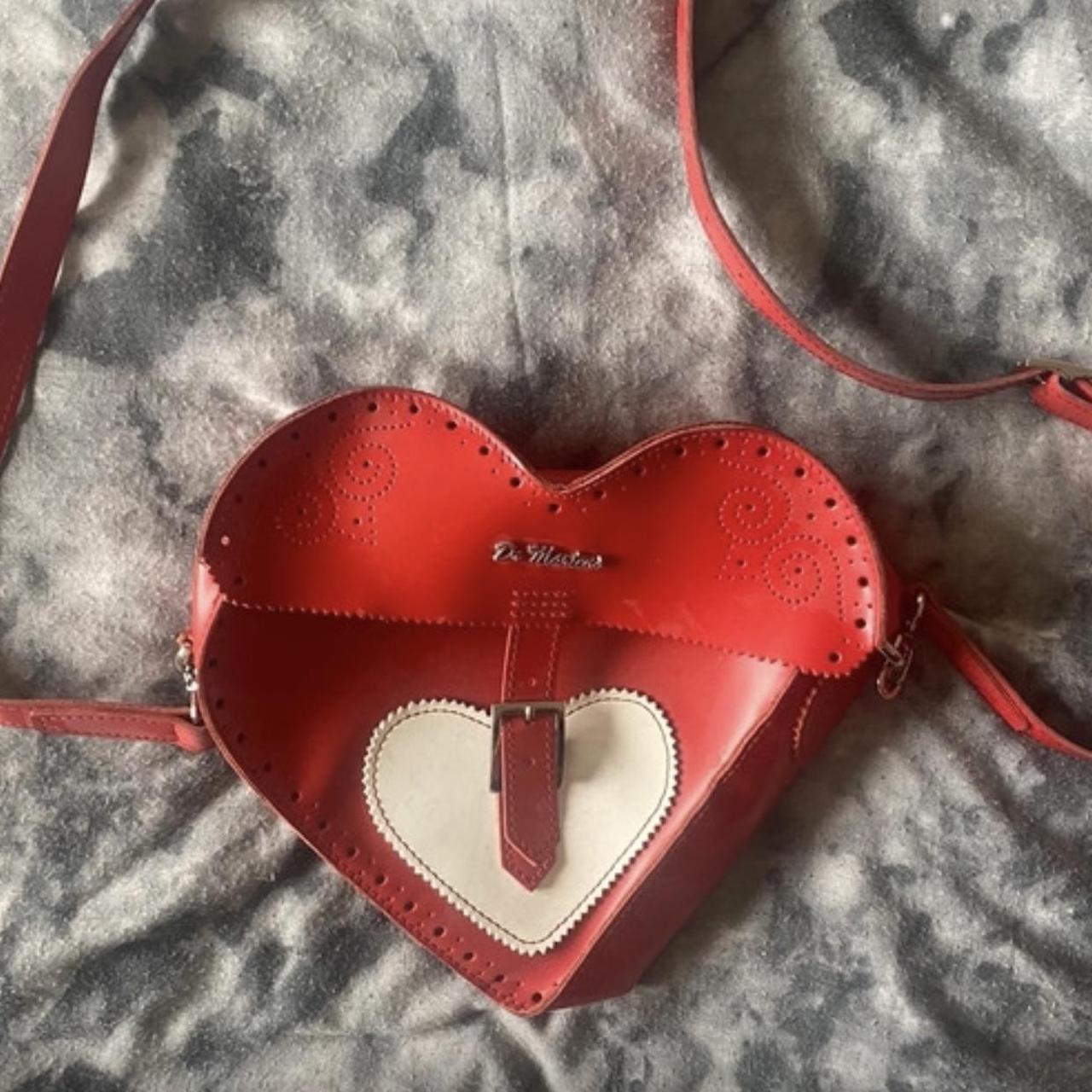 Dr Martens super rare bag. Heart shaped red and - Depop