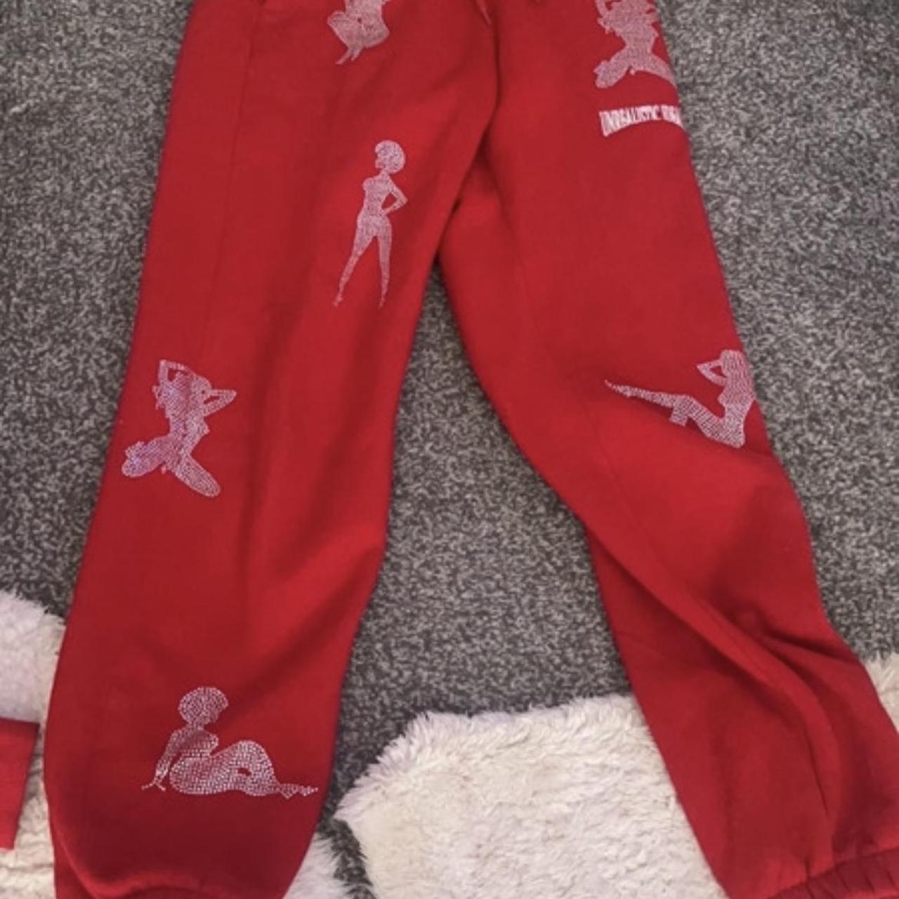 Red Named Collective Joggers X Small Depop