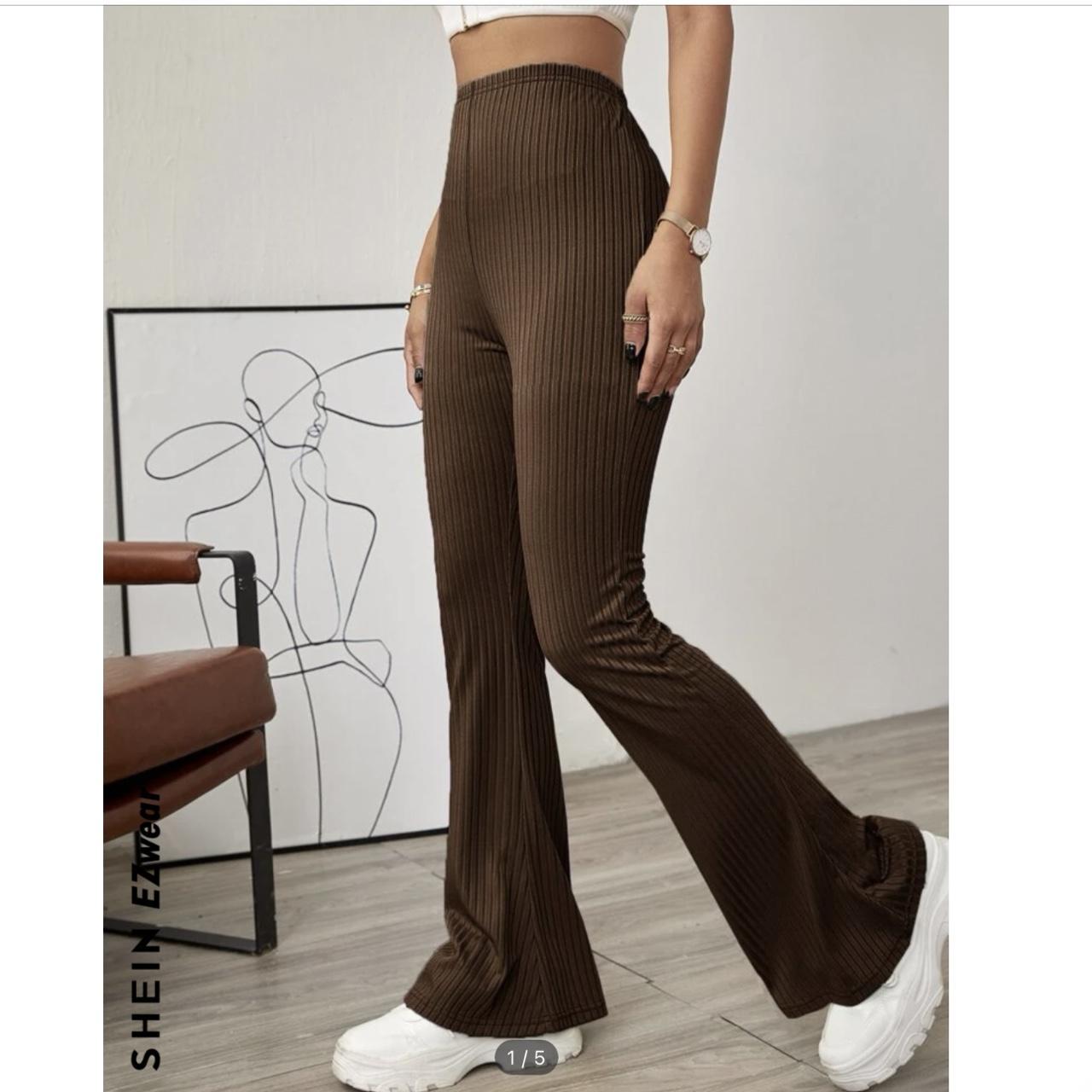 SHEIN Women's Brown Trousers