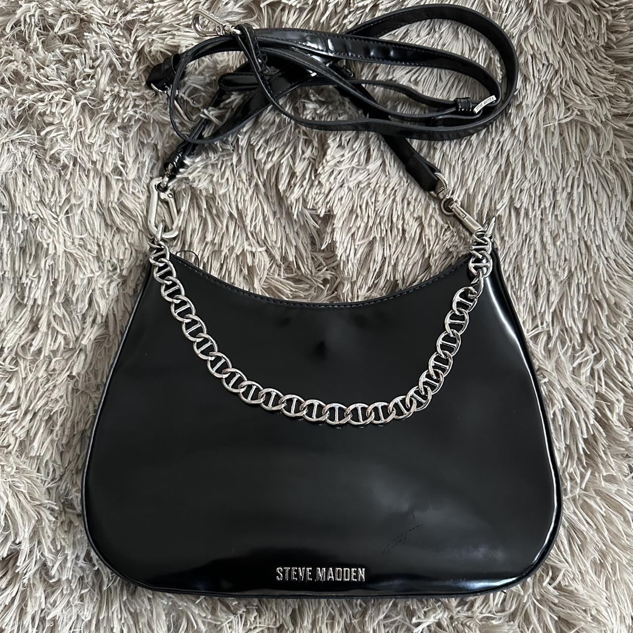 Steve Madden- black crossbody/ shoulder bag - Depop