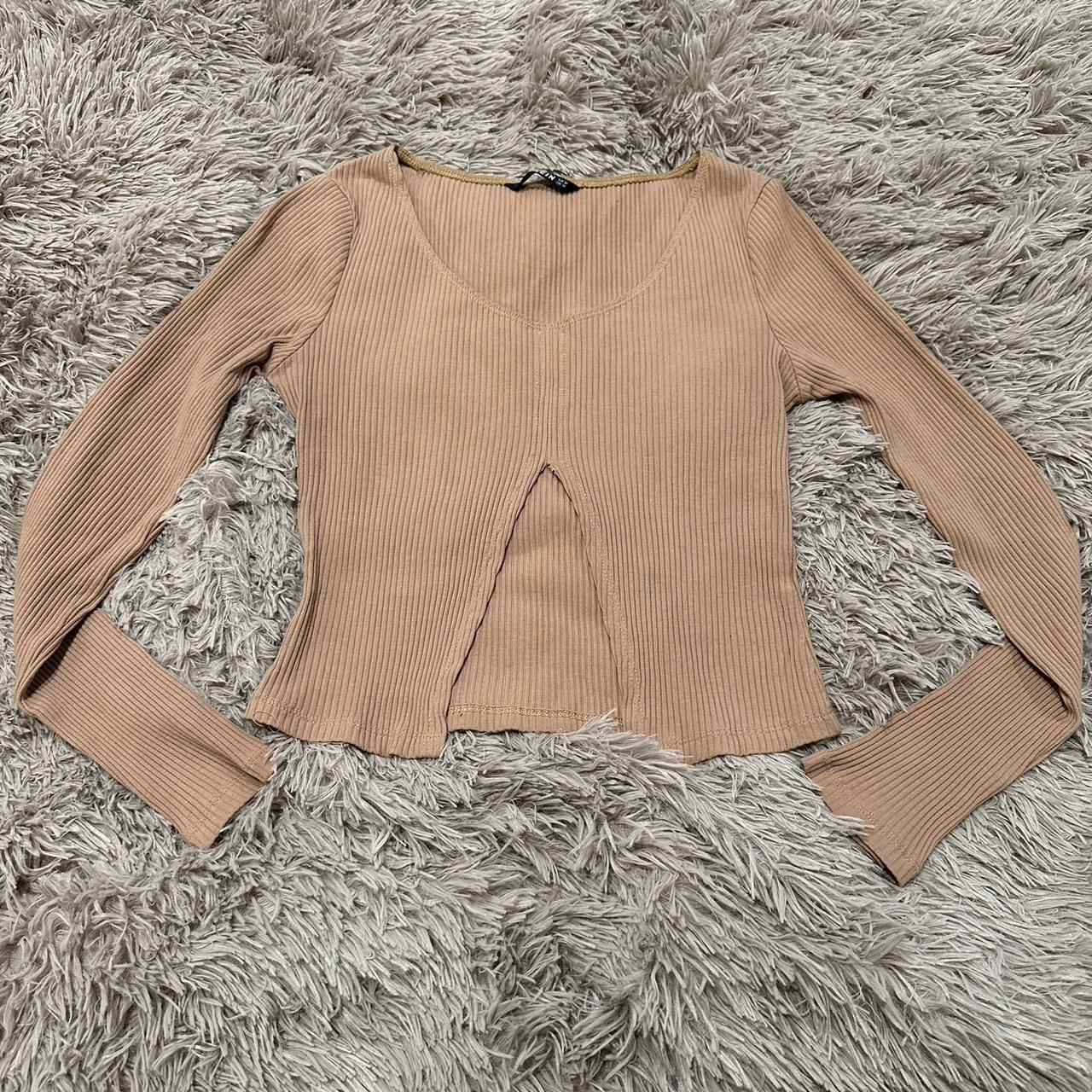 SHEIN Women's Tan Blouse | Depop