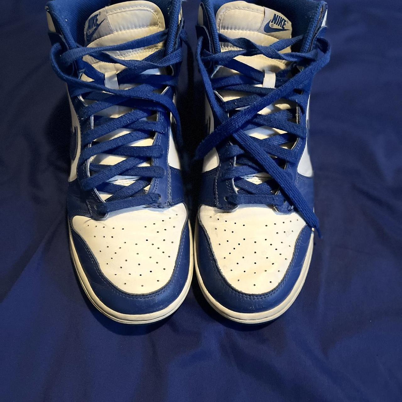 Kentucky Blue High Nike Dunks - Depop