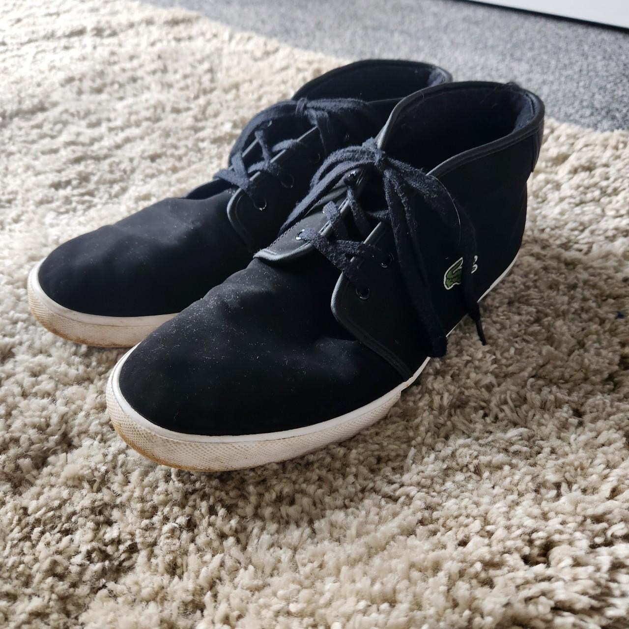 Lacoste suede trainers best sale