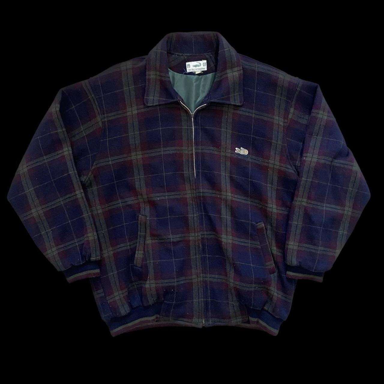 BrunoDeBear Vintage 90's Crocodile Jacket Plaid.