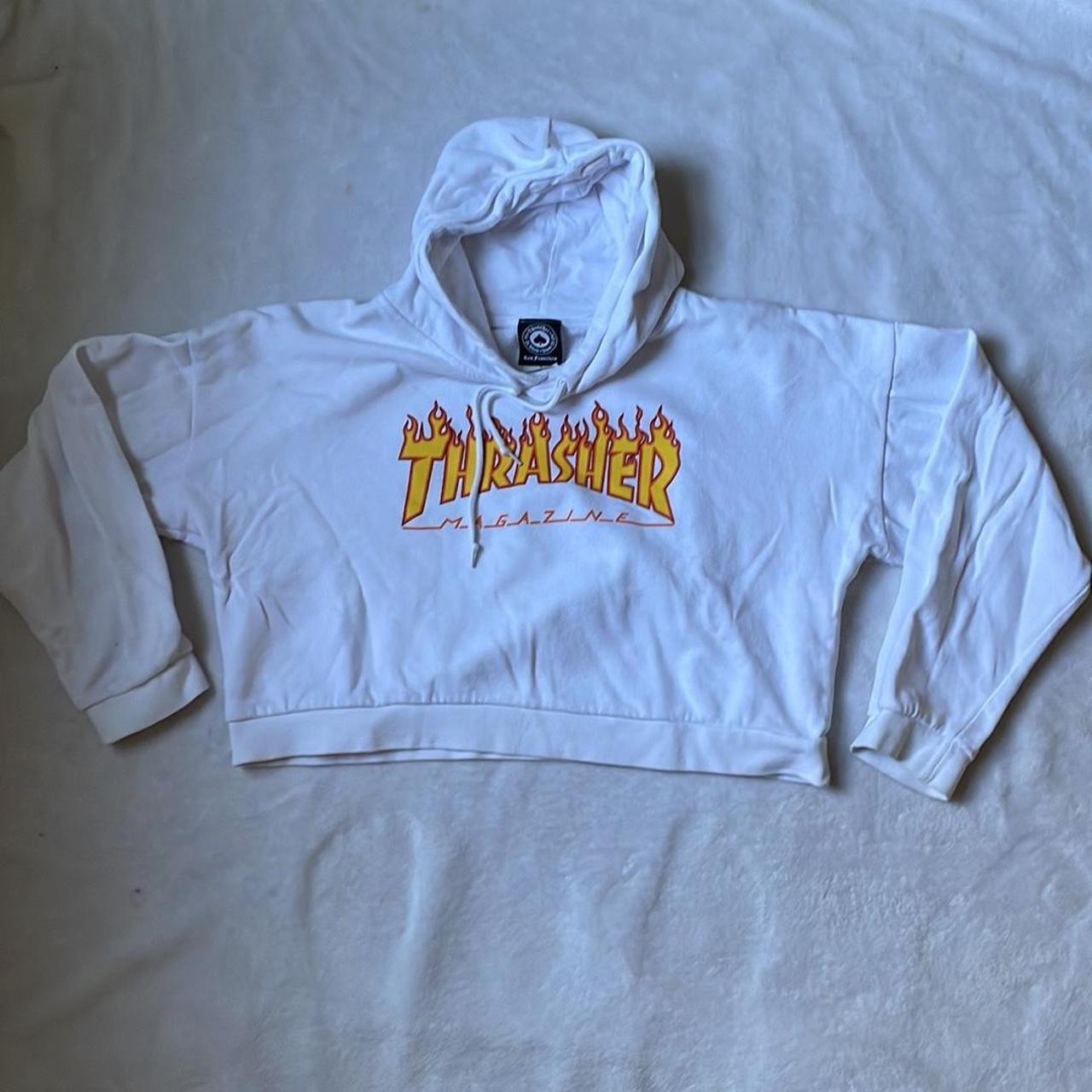 Thrasher hoodie best sale crop top