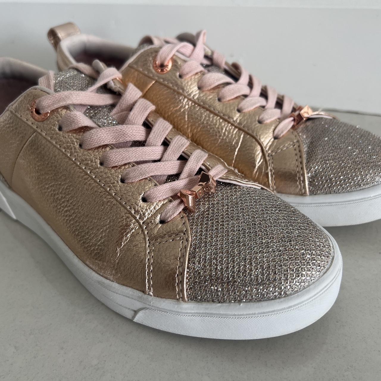 Ted baker 2025 gold trainers