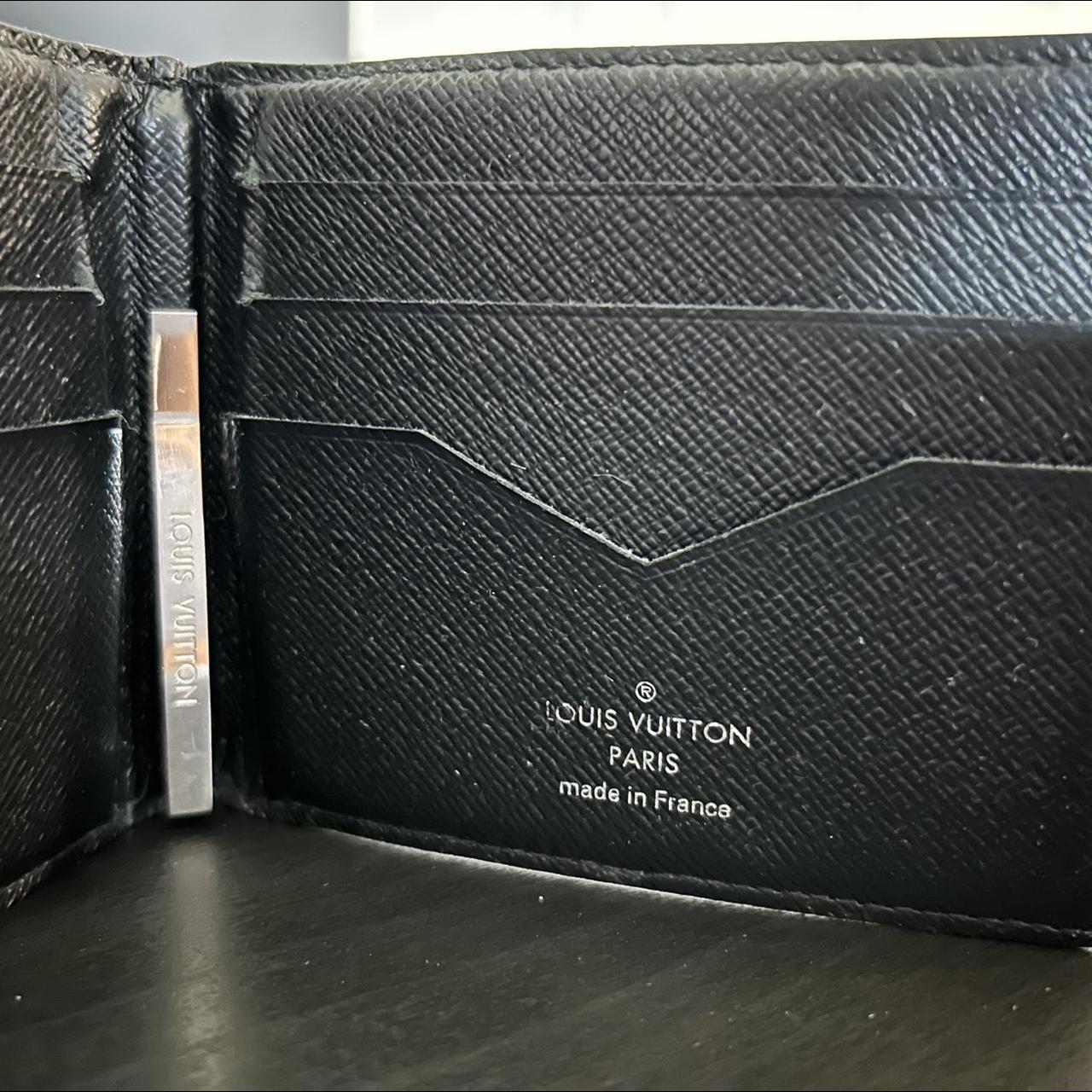 louis vuitton card holder with money clip - Depop