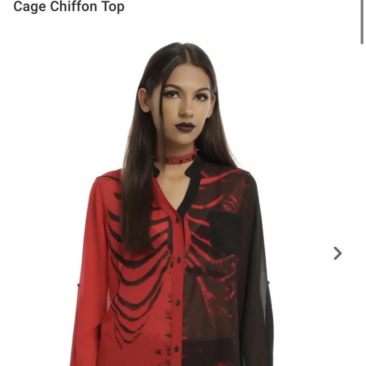 Iron Fist Women's Red and Black Blouse