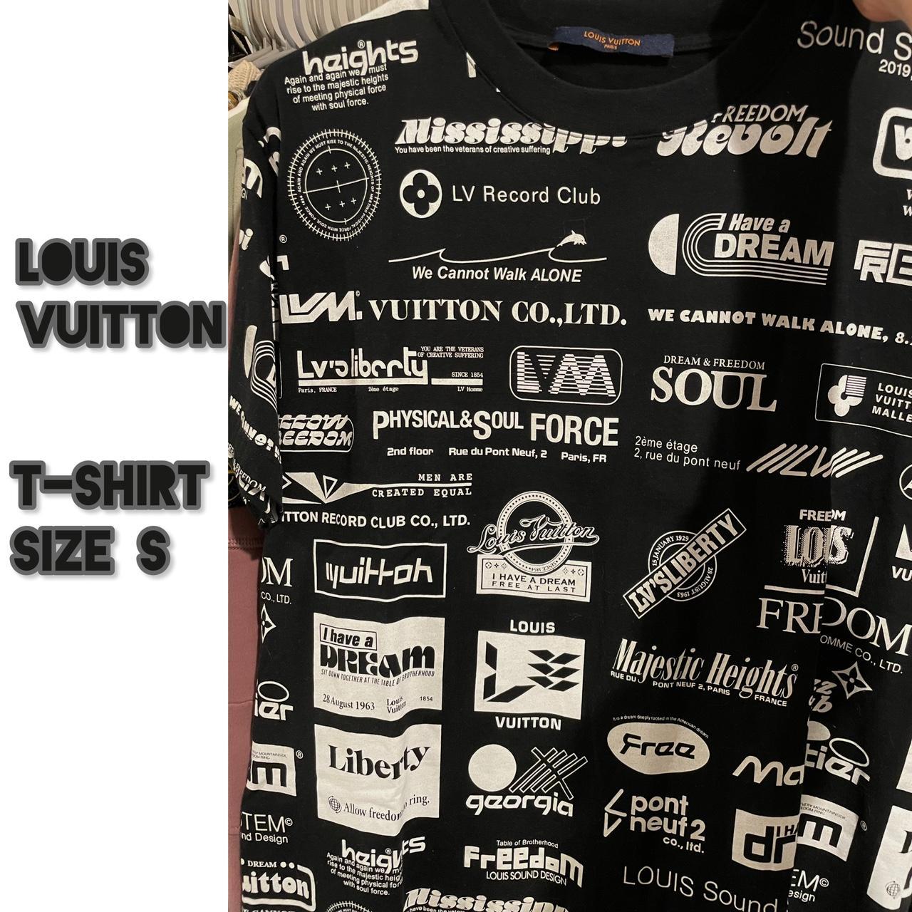 Louis Vuitton Print T-Shirt White. Size S0