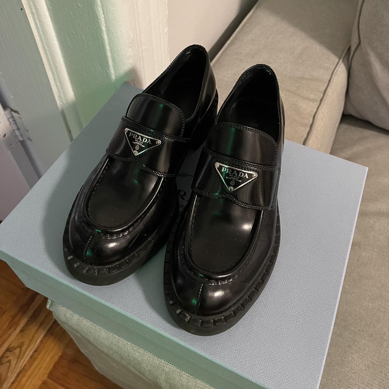 PRADA LOAFERS - worn twice but they’re too small on... - Depop