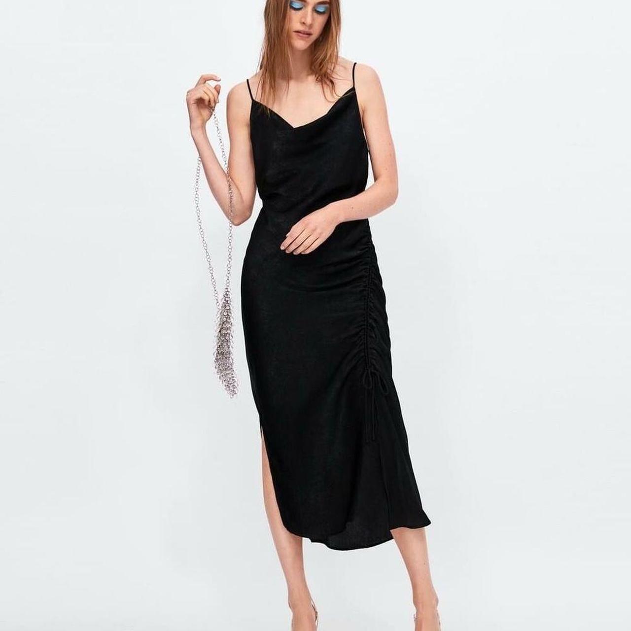 Cowl neck shop dress zara