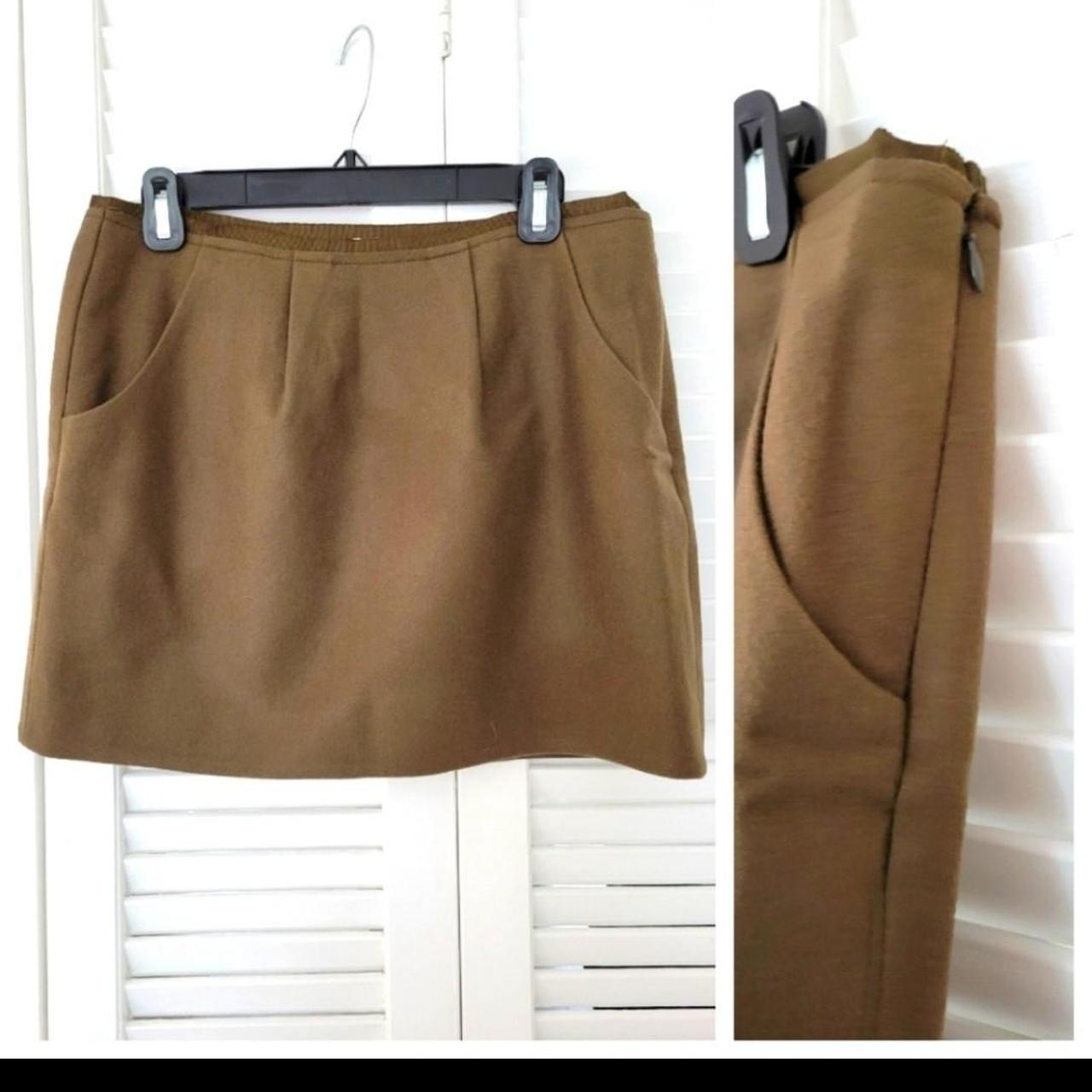 Y2K Mini Skirt Small / Olive