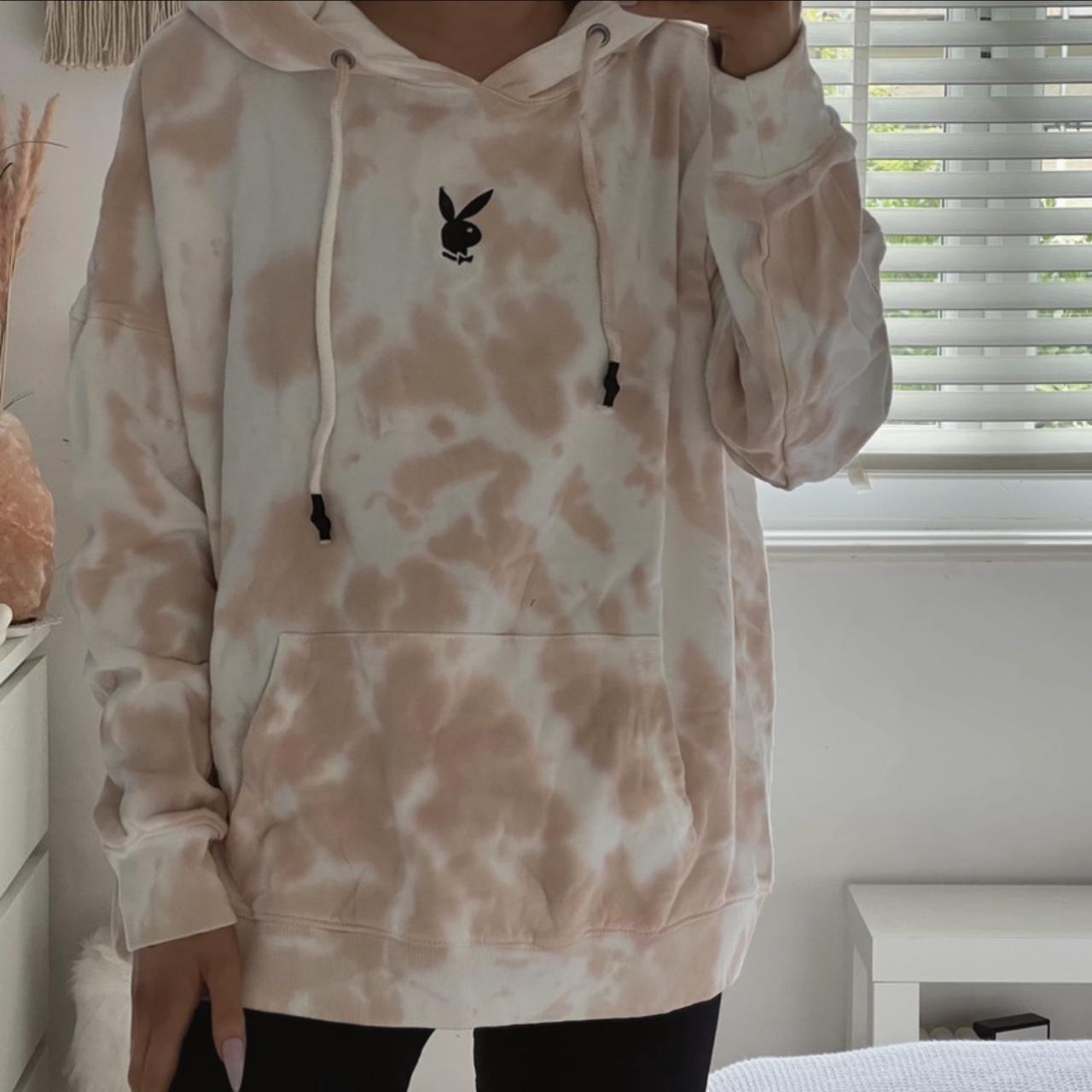 Playboy x missguided 2024 stone tie dye hoodie