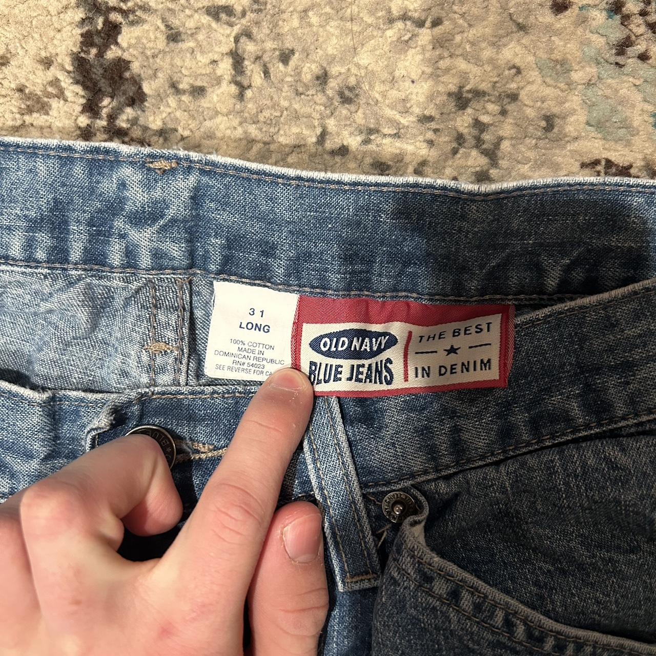 Vintage old navy carpenter jeans Amazing fade W31... - Depop