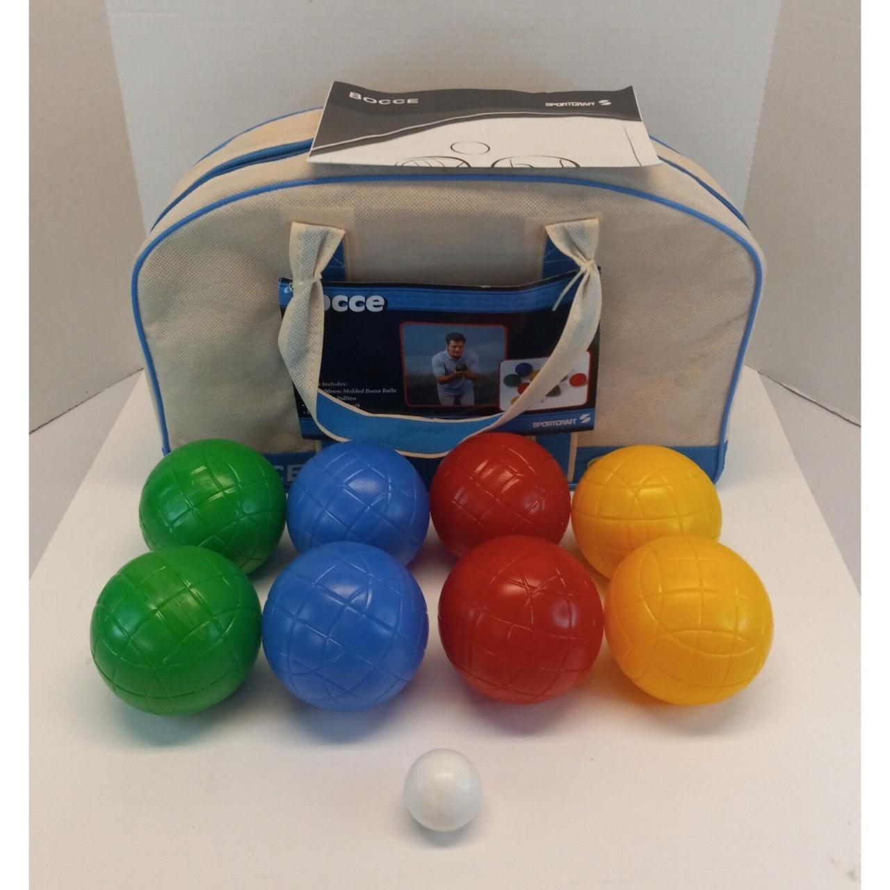 Sportcraft Bocce Ball Complete Set of 8 Balls,... Depop