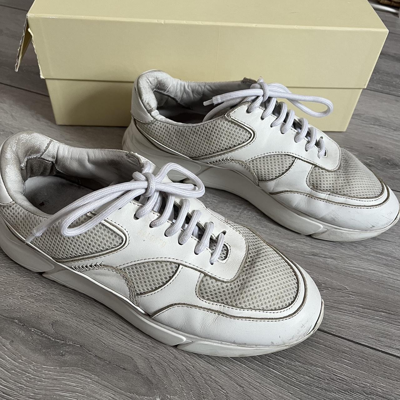Axel Arigato men's white trainers - size 8 | Depop