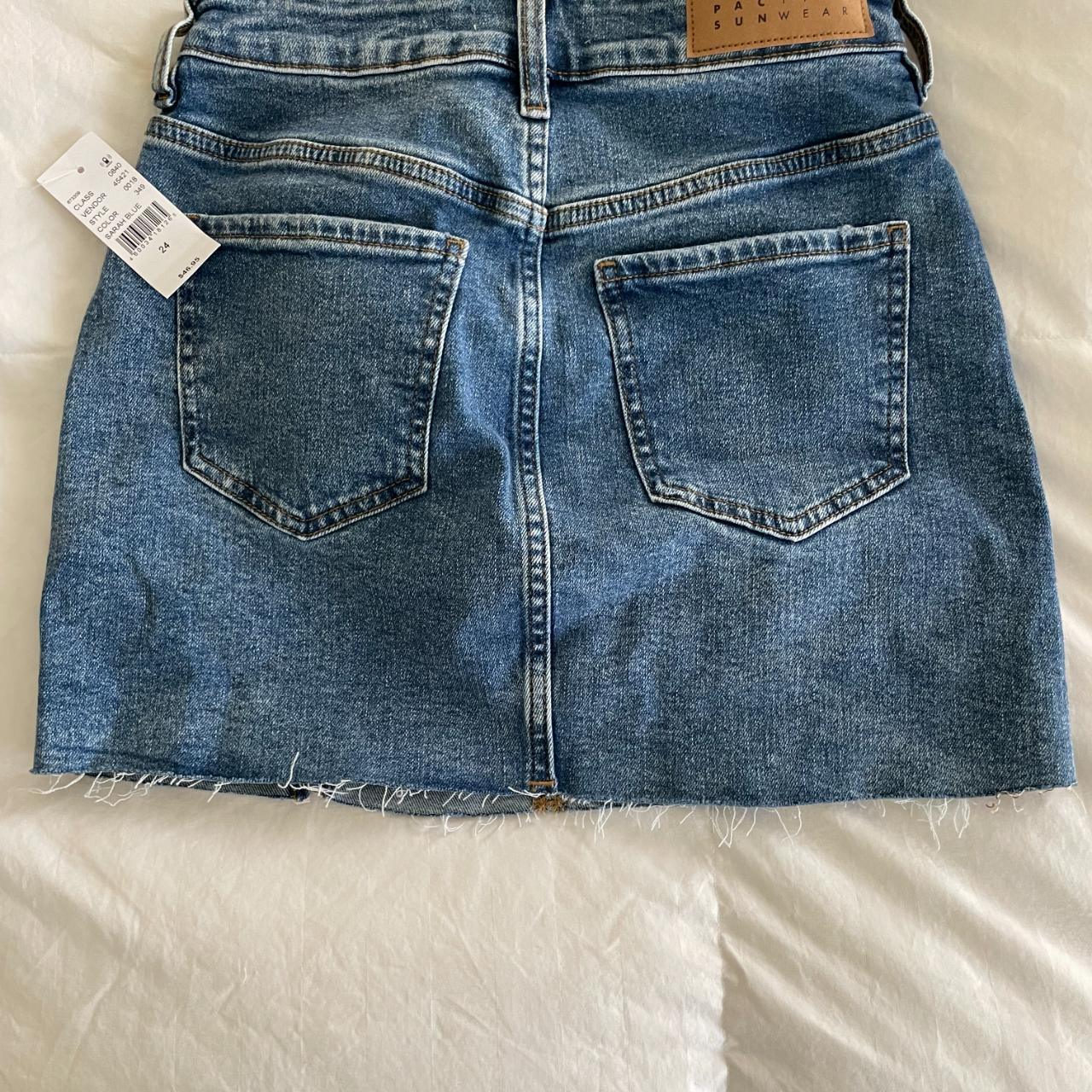 Pacsun Denim skirt size 24 ( fits small/medium... Depop