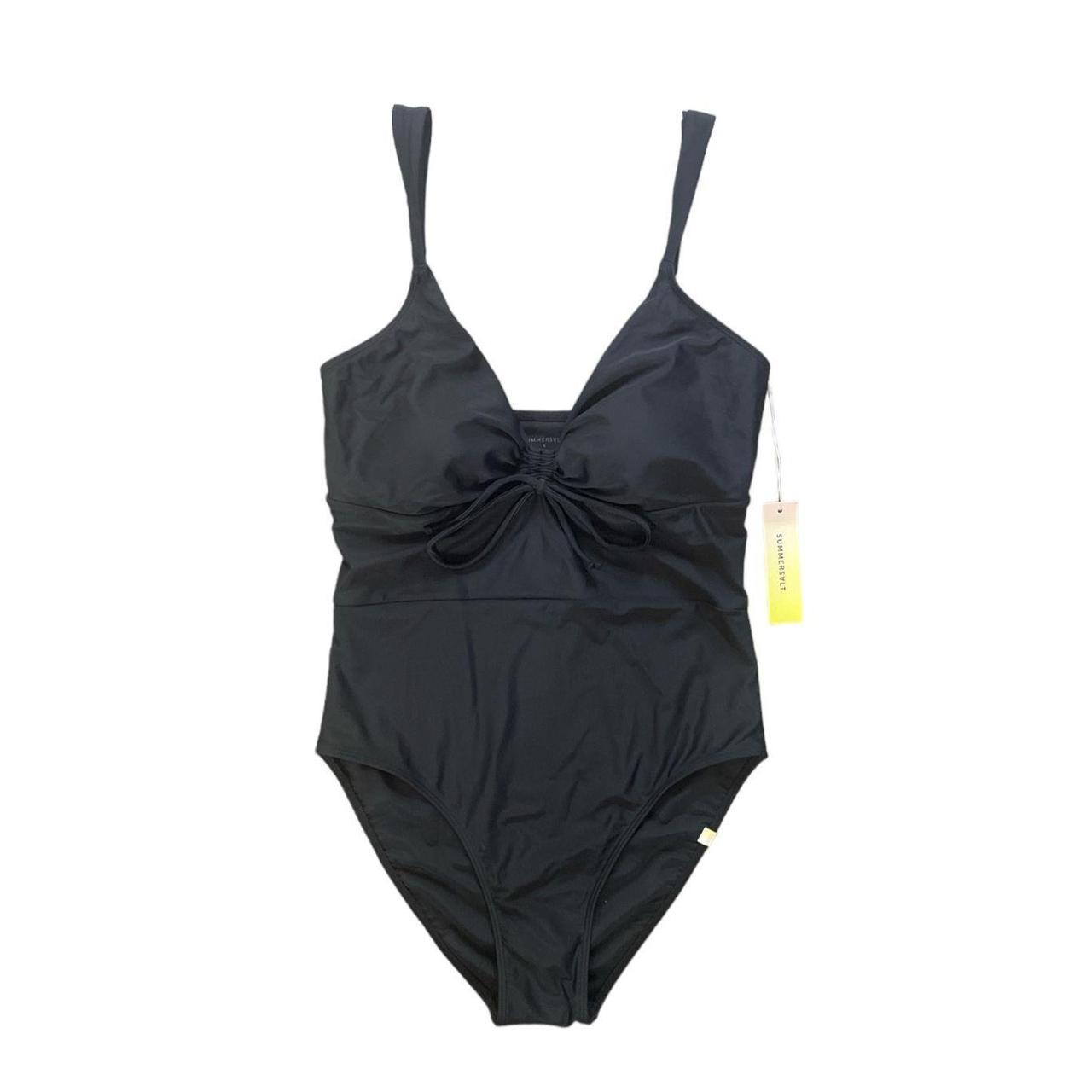 NWT Summersalt black Cinch one piece swimsuit women... - Depop