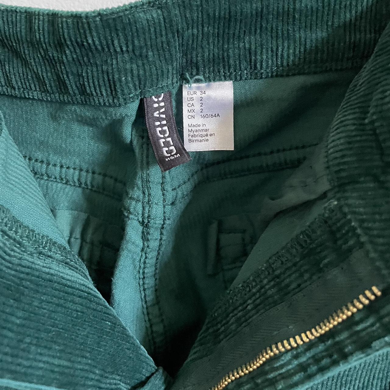 deep-green-corduroy-pants-h-m-us-size-2-depop
