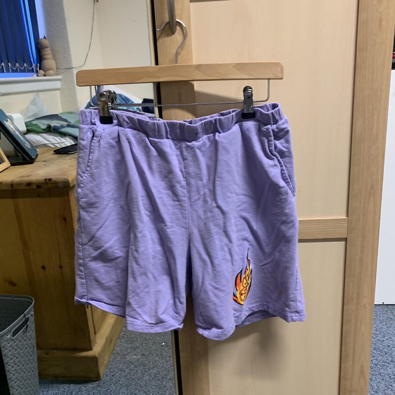 Purple flame shorts willing to negotiate Depop