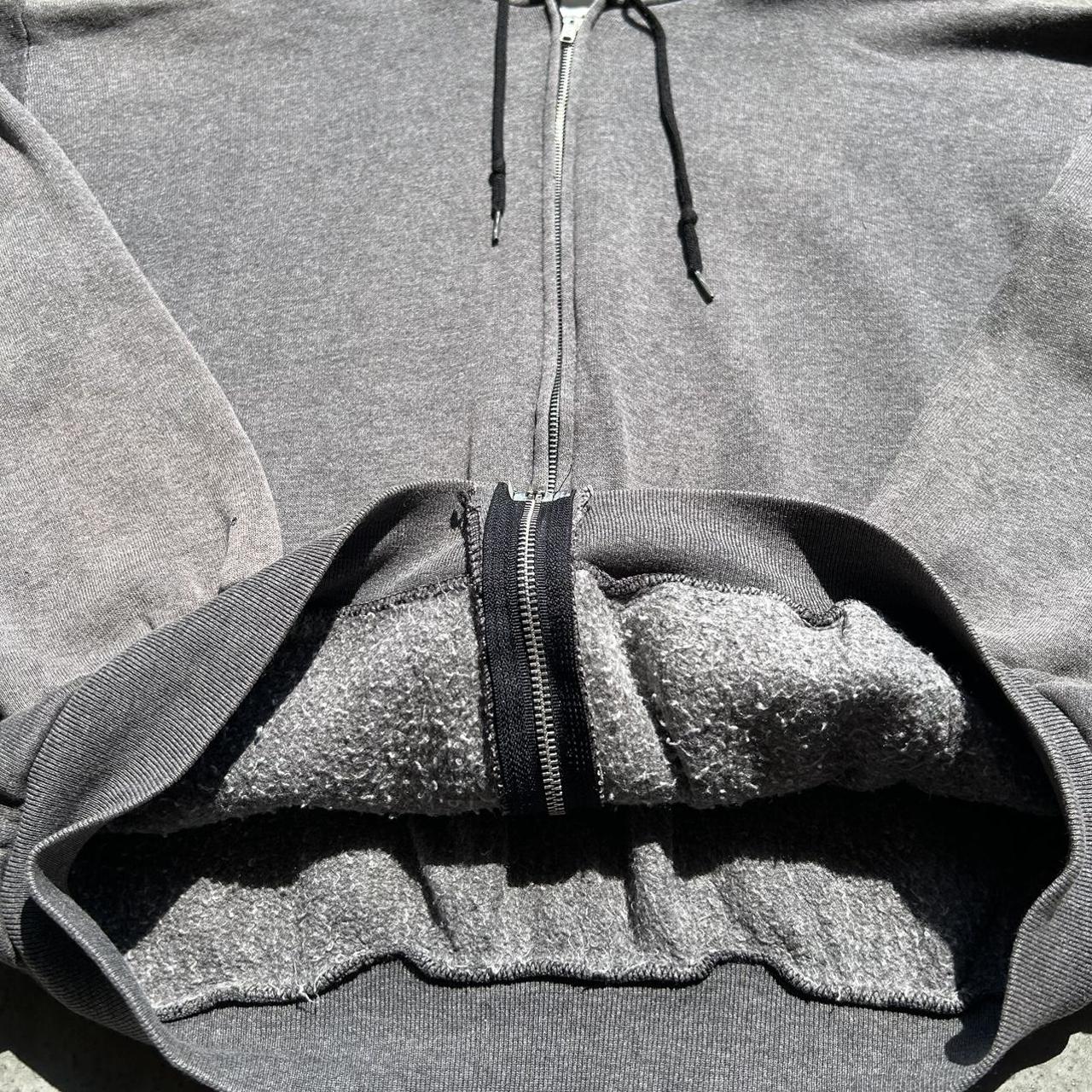 Tultex Men's Grey Hoodie Depop