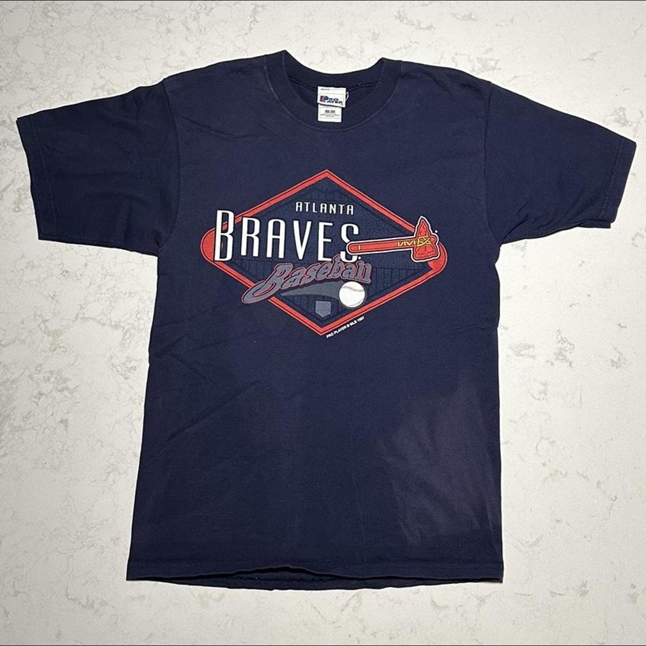 1997 Atlanta Braves Pro Player Tee Length: - Depop