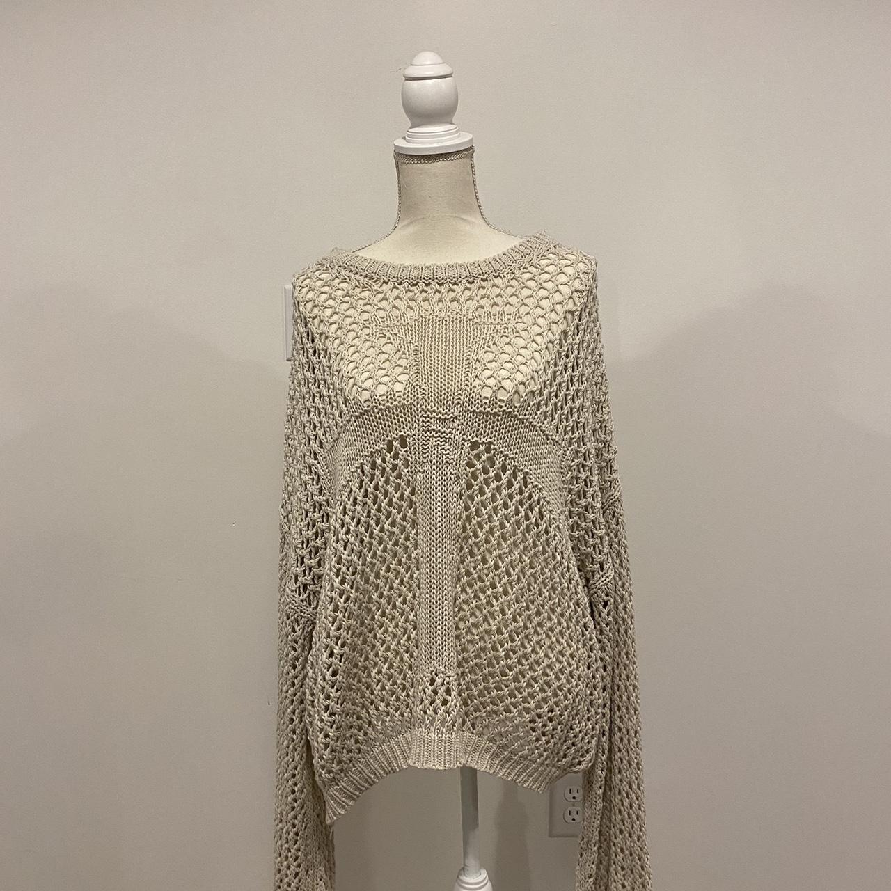 racer worldwide crochet sweater. worn once.... Depop