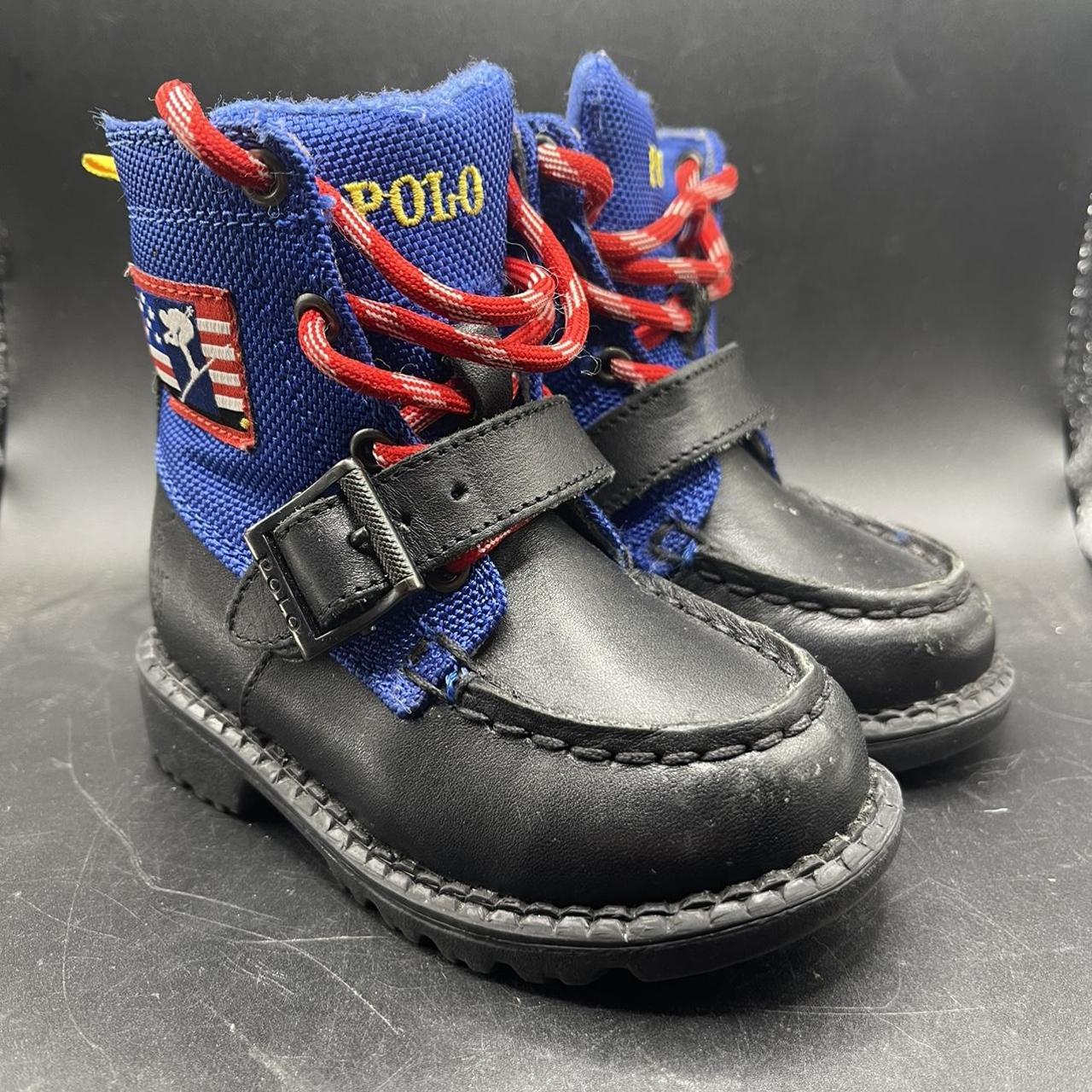 Polo Ralph Lauren Ranger Hi II Black Blue Leather