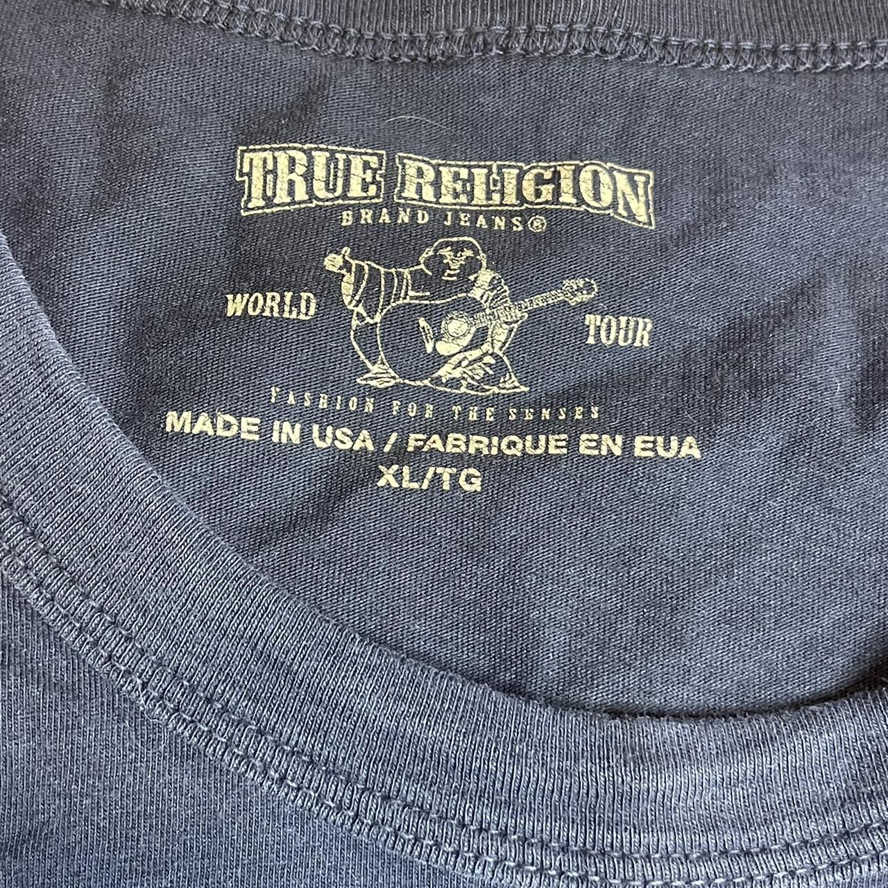 Vintage True Religion Graphic Tee-Shirt size... - Depop