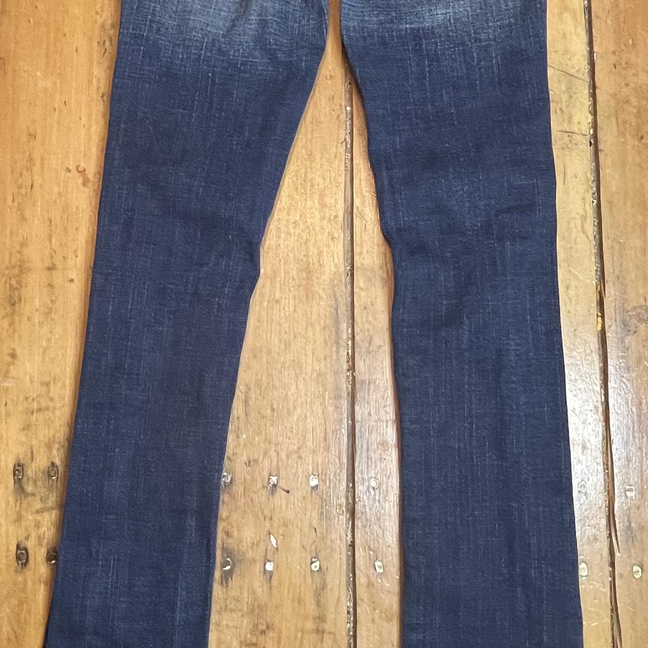 True Religion RN#112790 Low Rise Strait Leg Jeans... - Depop