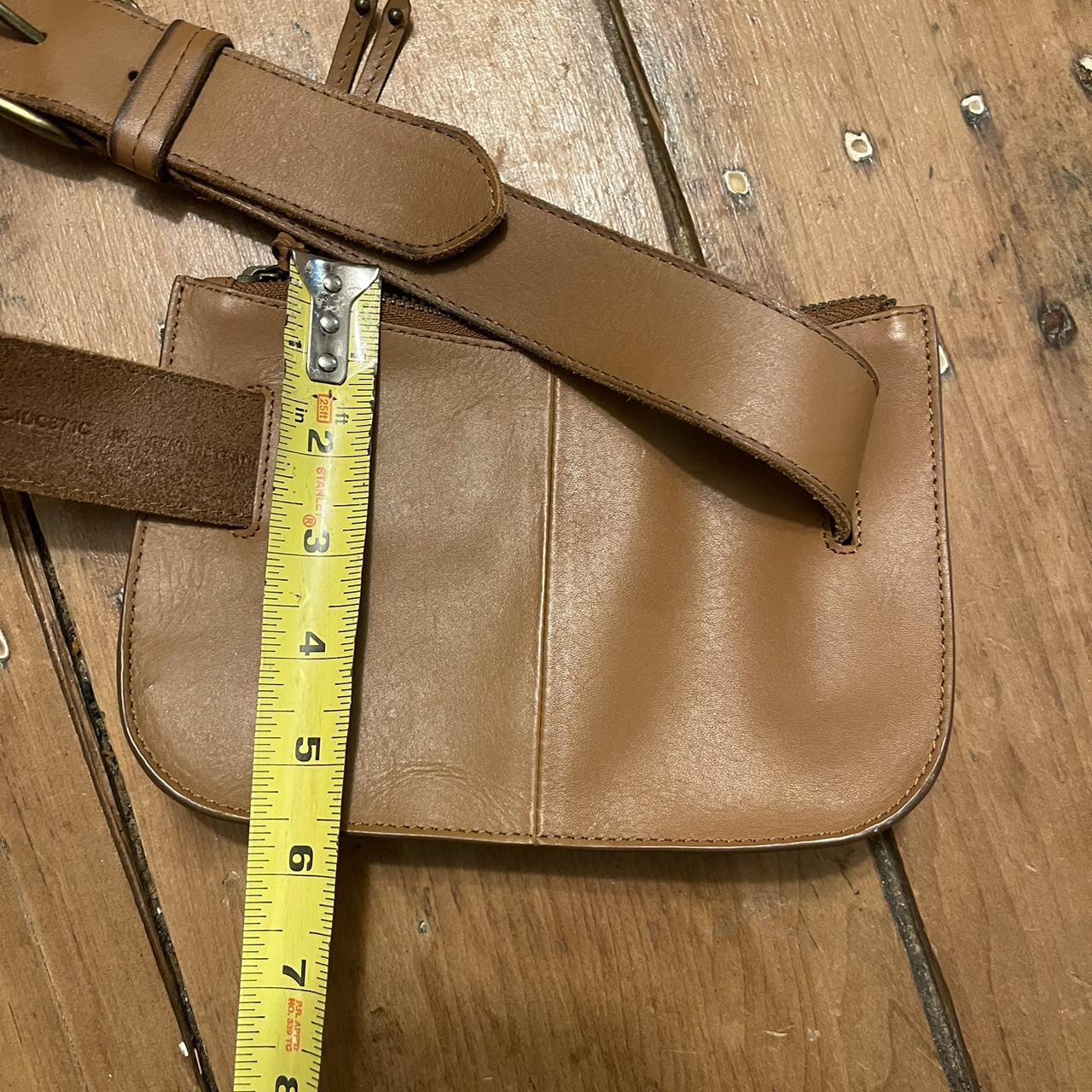 Frye Belt Bag Fanny Pack Leather Camel Brass Sz L Depop