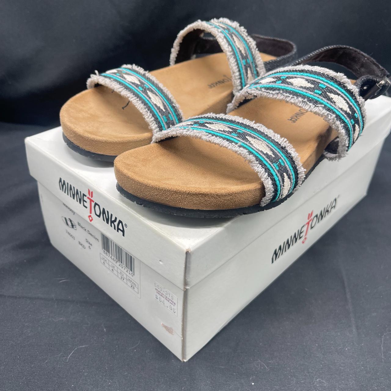 Minnetonka on sale denim sandals