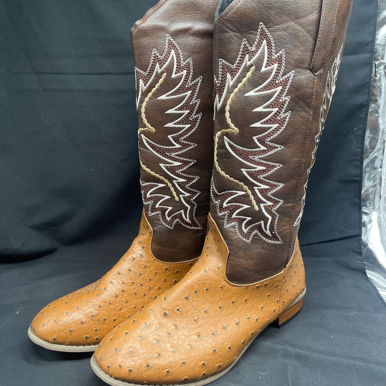 Mens wide calf hot sale cowboy boots