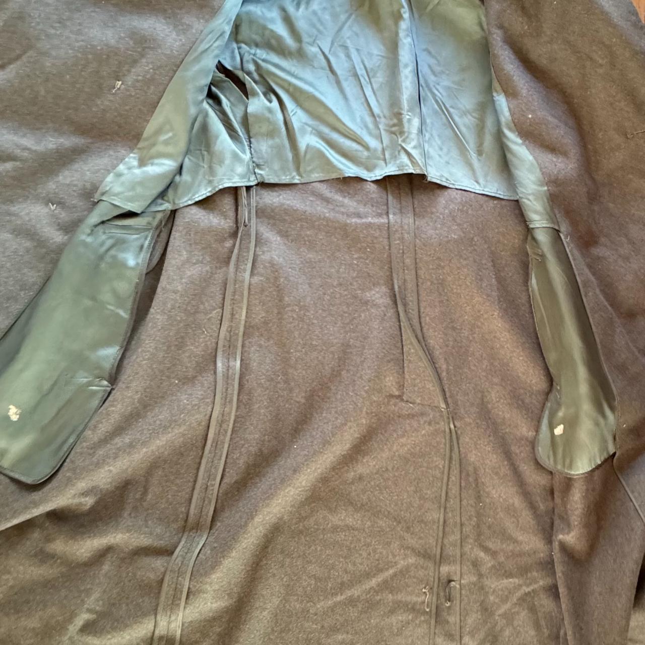 WWII U.S. Army Trench Coat/Overcoat Heavy Wool Olive... - Depop