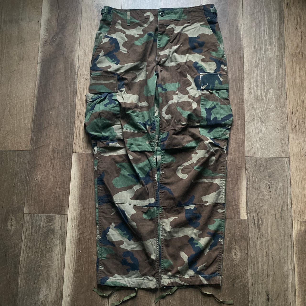 Vintage camo military cargo pants Military cargo... - Depop