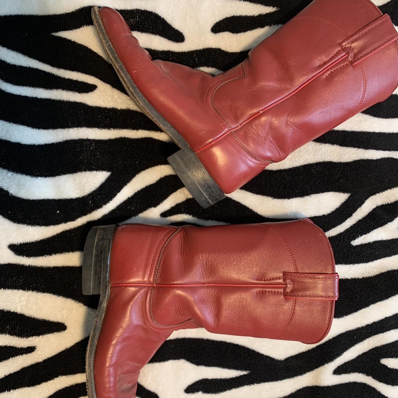 Women's Red Boots Depop