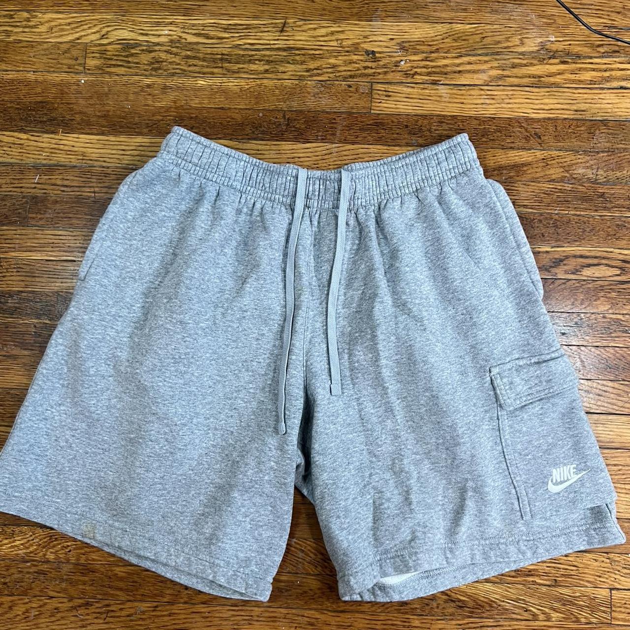 Nike Sweatpants Shorts Adult Sz L Gray Athletic... Depop
