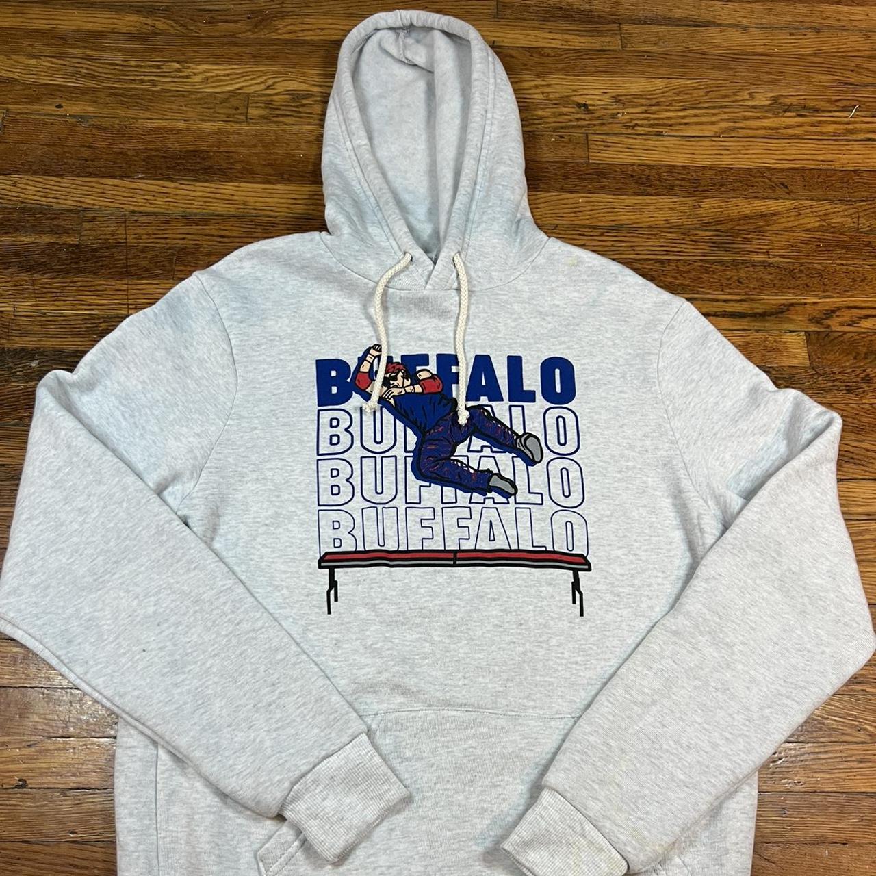 Nike Buffalo bills on field apparel gray hoodie - Depop