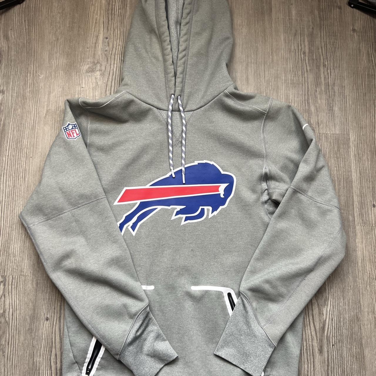 Nike Buffalo bills on field apparel gray hoodie - Depop