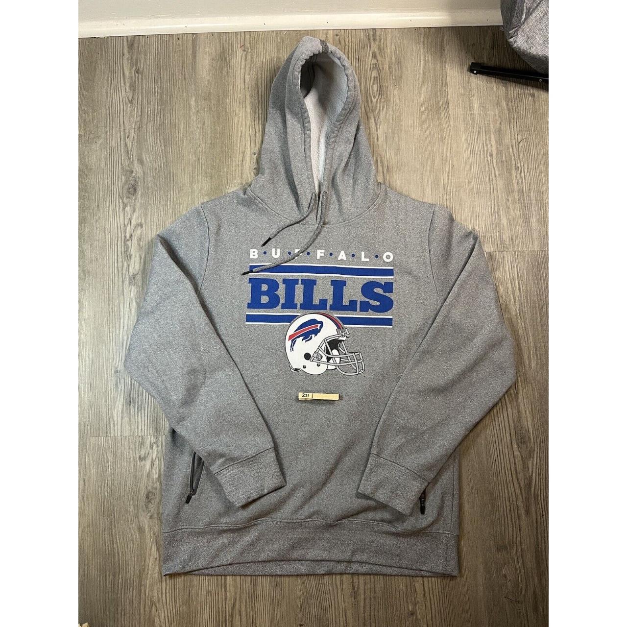 Nike Buffalo bills on field apparel gray hoodie - Depop