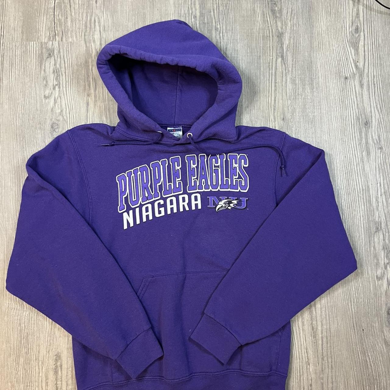 Black and outlet purple mens hoodie