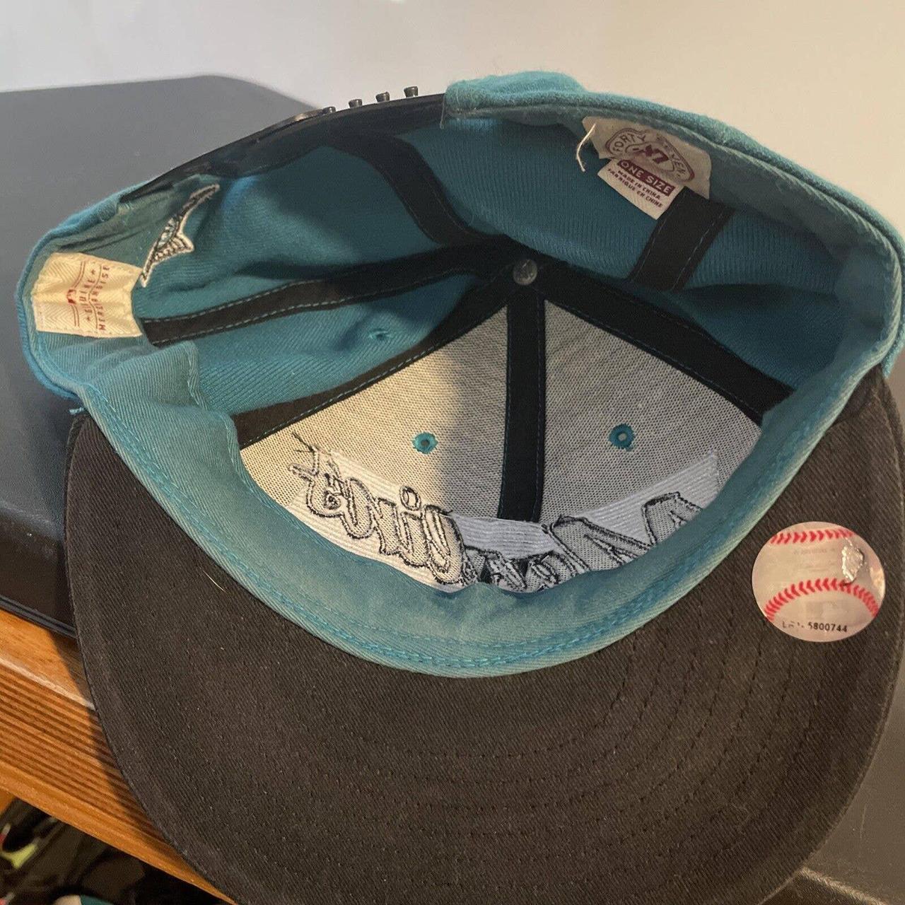 Florida marlins baseball hat double color way teal - Depop