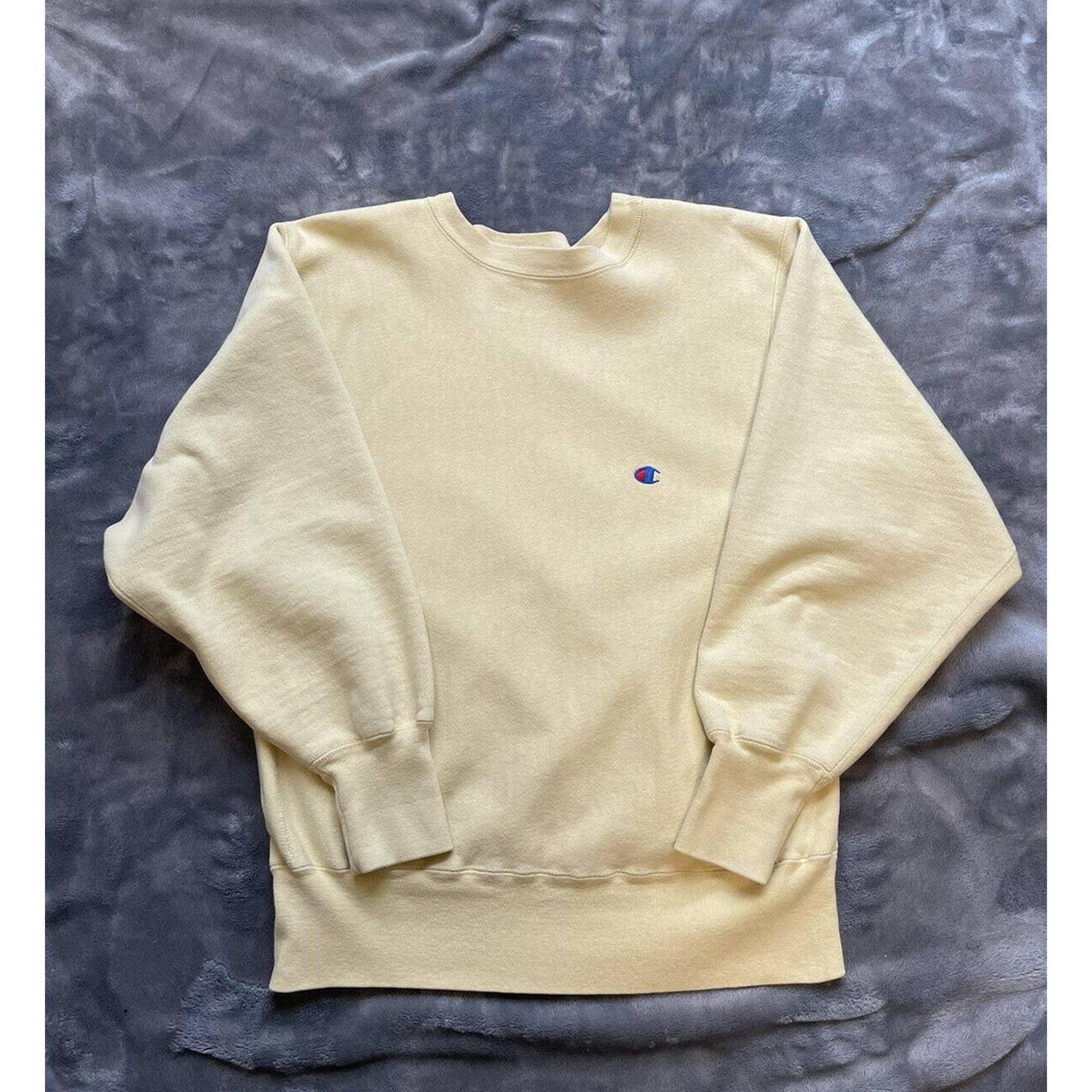 Light yellow hot sale champion sweatshirt