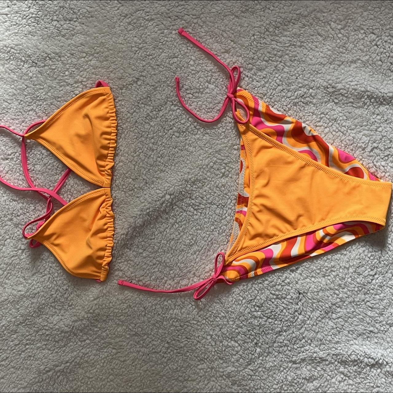 Wild Fable Women's Orange and Pink Bikinis-and-tankini-sets | Depop