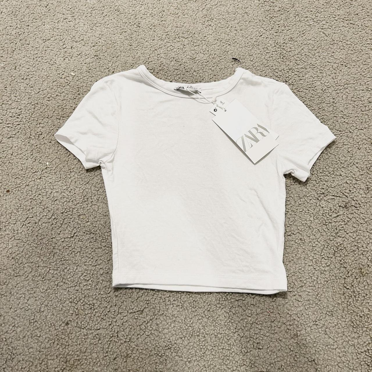 Zara Women's White Croptop Depop