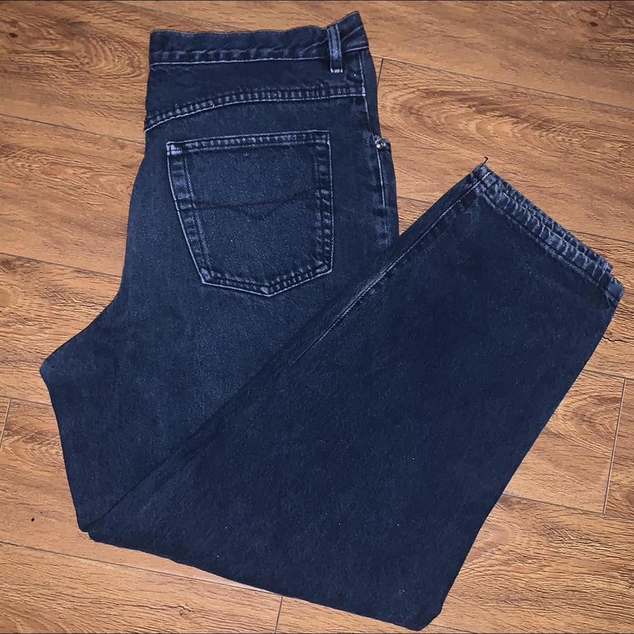 Anchor Blue Men's Blue and Navy Jeans | Depop