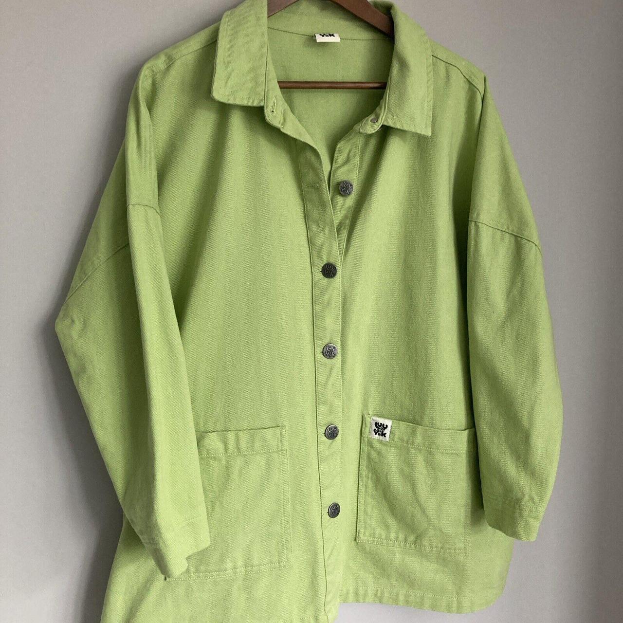 Lucy And Yak Canvas Olly Jacket Womens M Lime Green... Depop