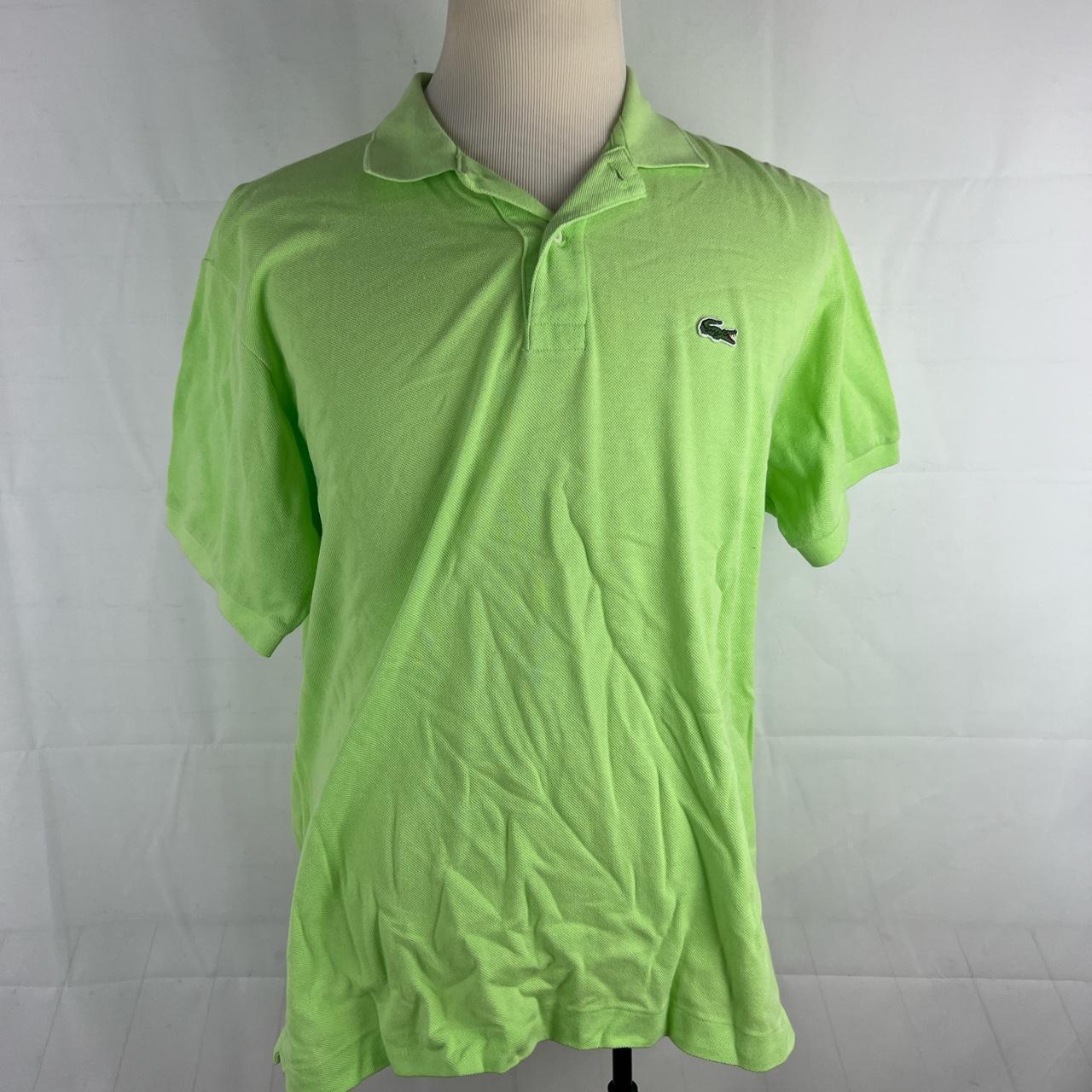 Lime green lacoste sale shirt